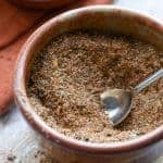 Cajun Seasoning in a bowl with a spoon