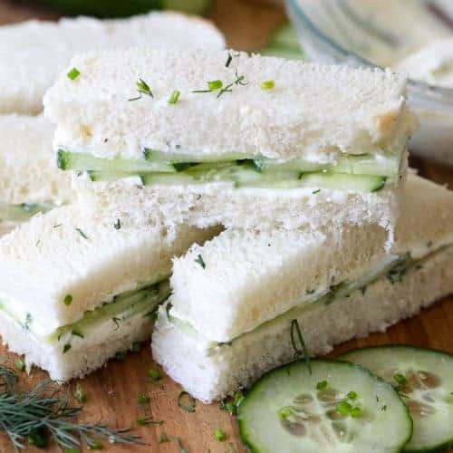 Cucumber Sandwiches Spend With Pennies