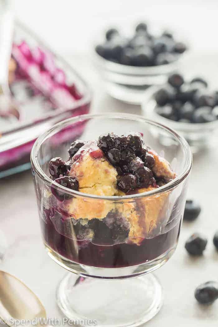 Blueberry Cobbler With Fresh Or Frozen Berries Spend With Pennies