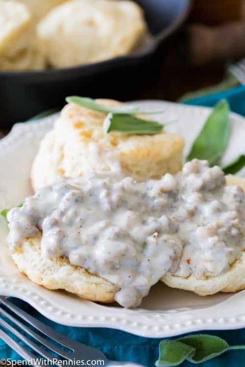 Biscuits and Gravy Spend With Pennies