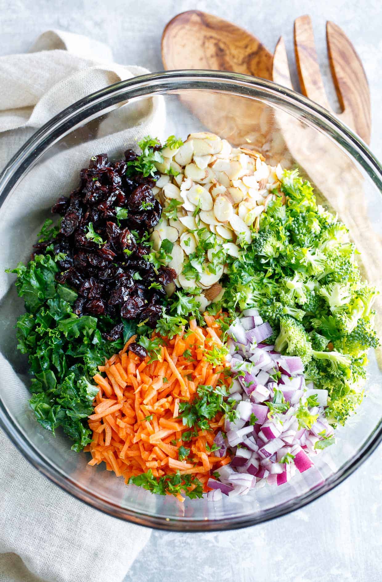 Kale Salad Ingredients