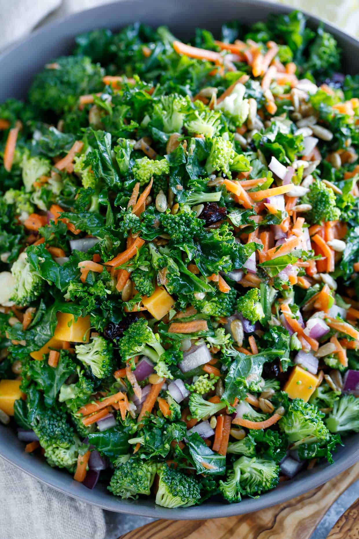 Easy Kale Salad with Fresh Lemon Dressing - Spend With Pennies