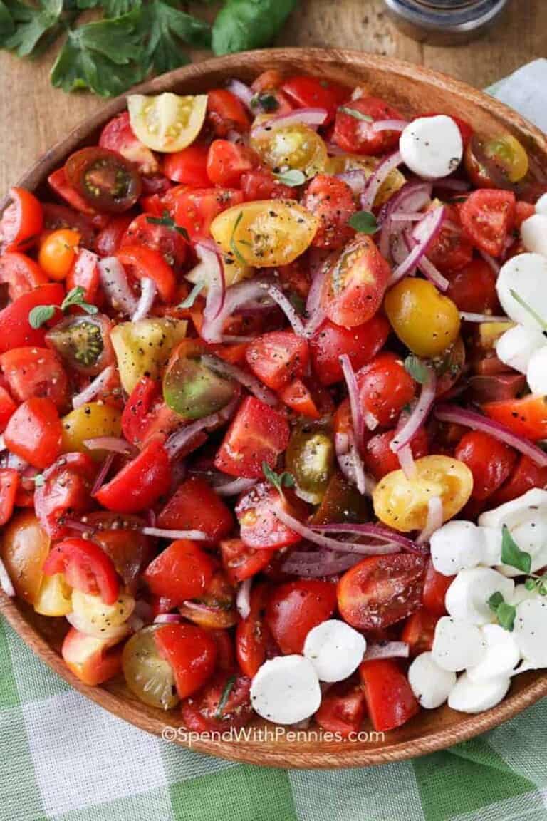 Fresh Tomato Salad Spend With Pennies