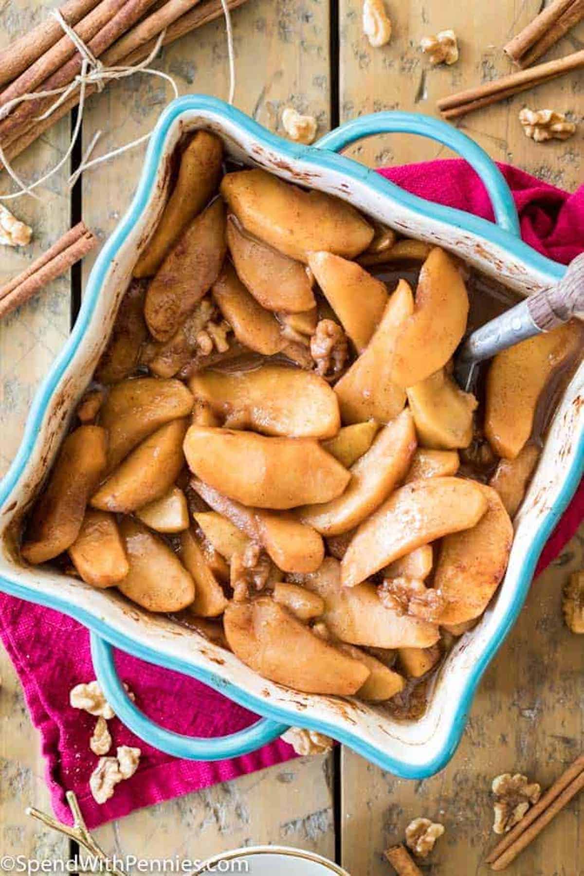 Four Ingredient Baked Apple Slices