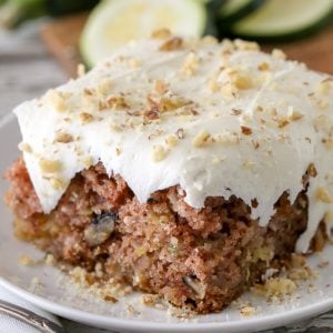 Zucchini Cake on a plate