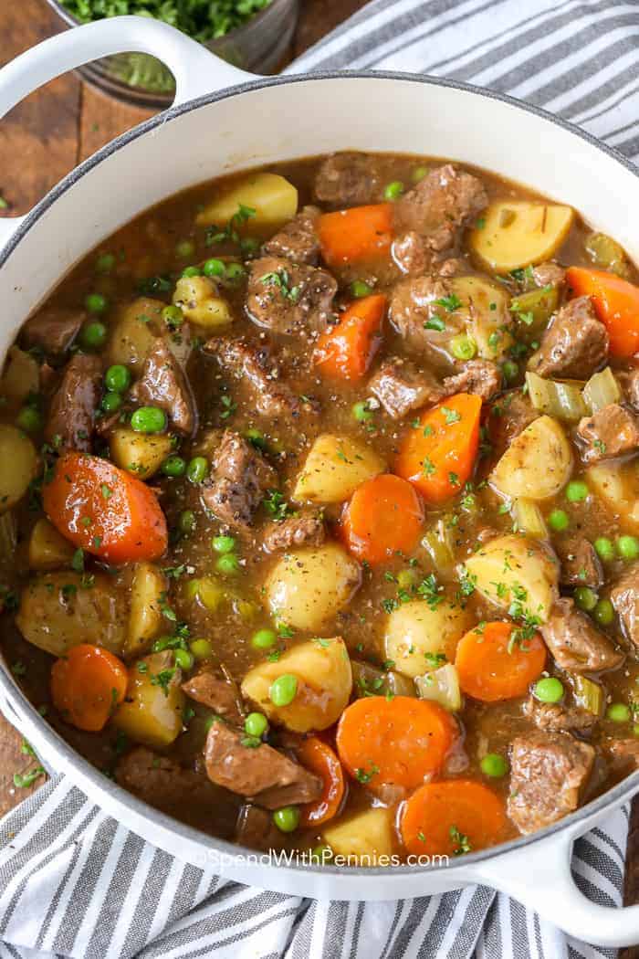 Beef Stew Recipe {Homemade & Flavorful} - Spend With Pennies