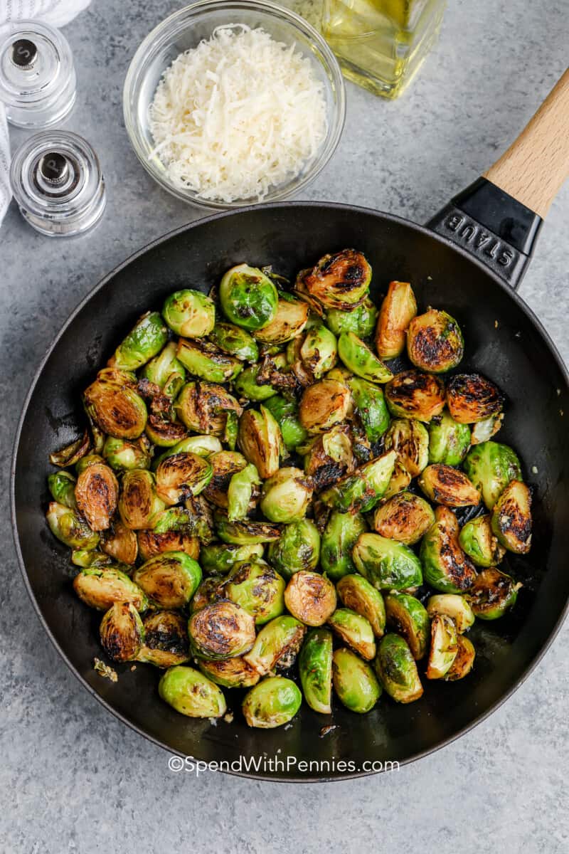 Sauteed Brussels Sprouts Spend With Pennies