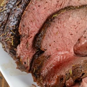 up close picture of oven roast sirloin