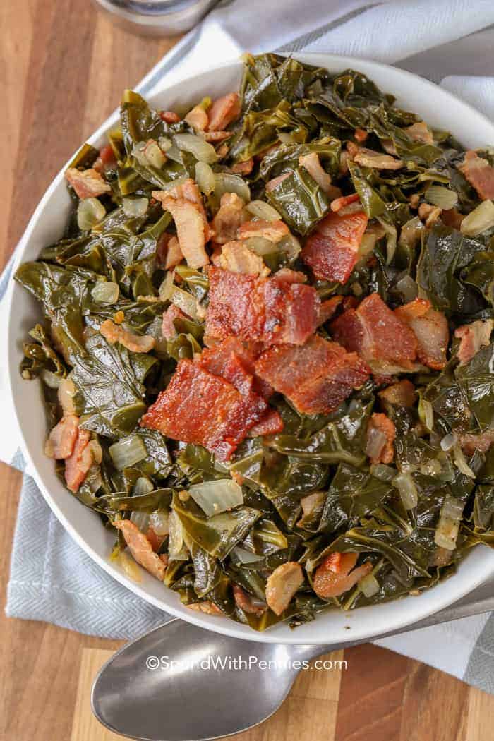 Crockpot Collard Greens Recipe - Moms with Crockpots