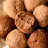 Easy Chocolate Truffles un-dipped