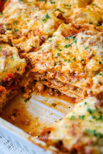 Spend With Pennies Lasagna