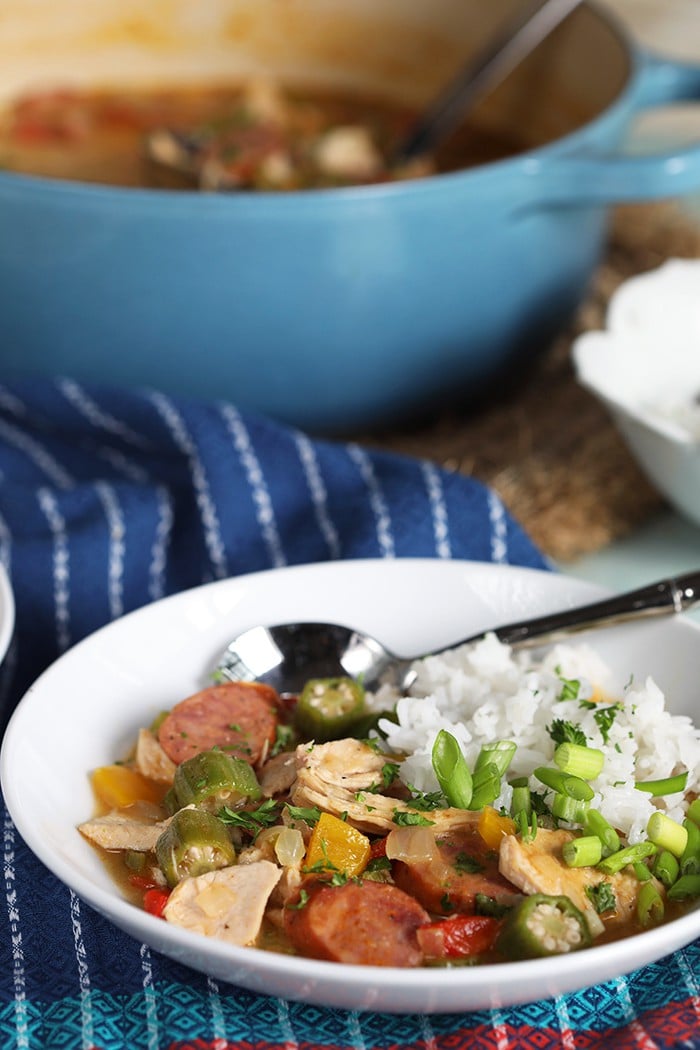 Easy Chicken and Sausage Gumbo Recipe Spend With Pennies