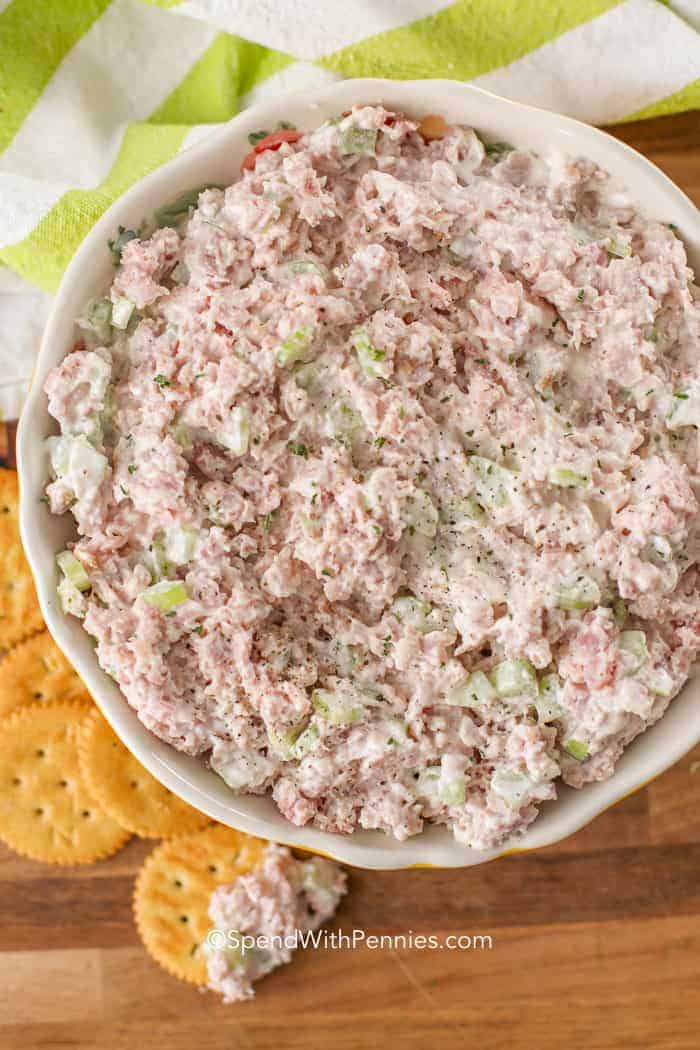 Ham Salad in a bowl