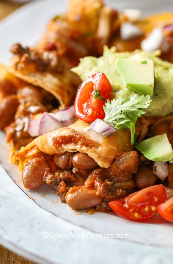 Ground Beef Enchiladas Spend With Pennies