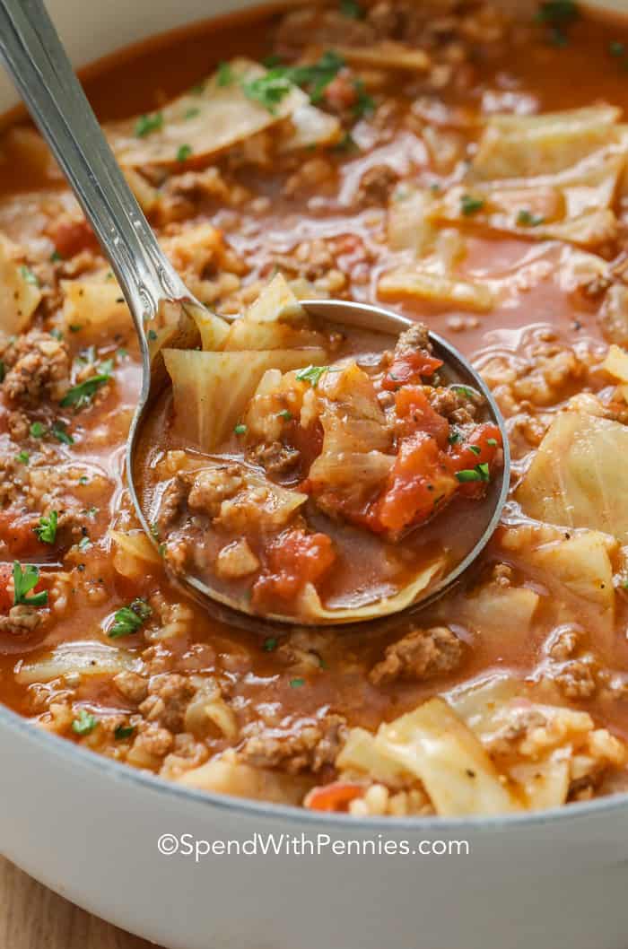 Cabbage Roll Soup Recipe Spend With Pennies Dine Ca