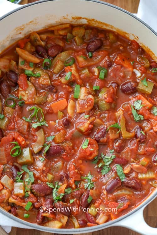 Vegetarian Chili Spend With Pennies