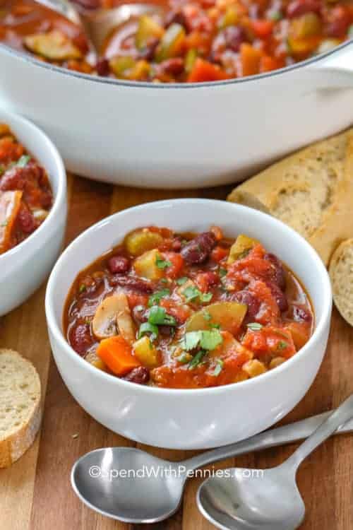 Vegetarian Chili Spend With Pennies