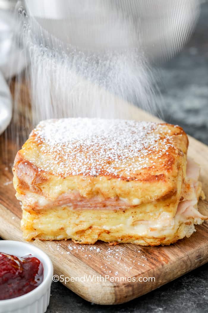 Monte Cristo with powdered sugar