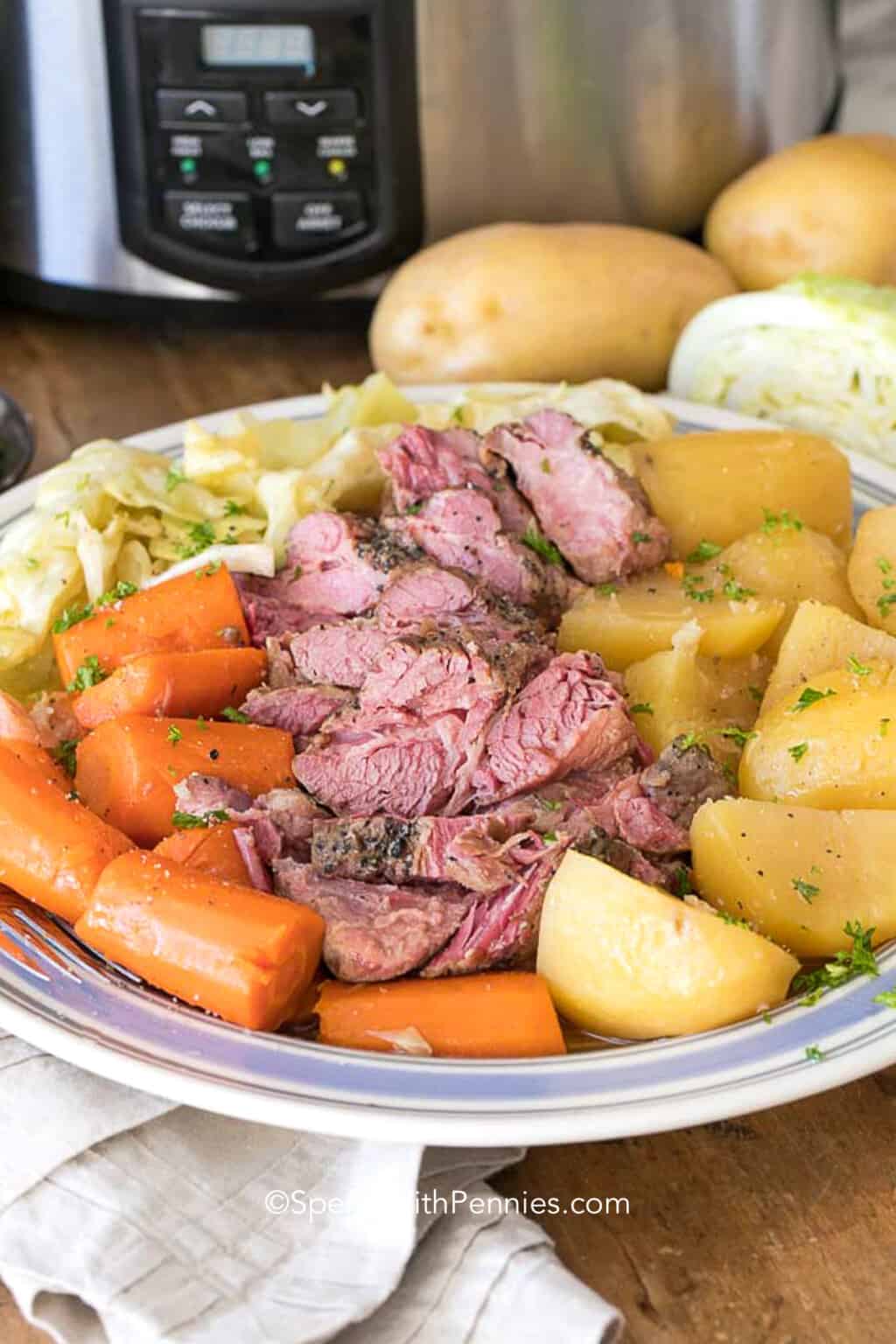 Corned Beef and Cabbage Slow Cooker Recipe Spend With Pennies