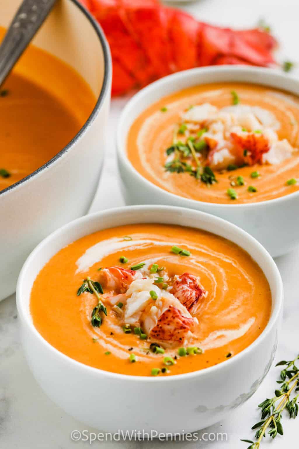 Easy Homemade Lobster Bisque Spend With Pennies