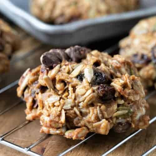 Rubys Breakfast Cookies on a cooling rack