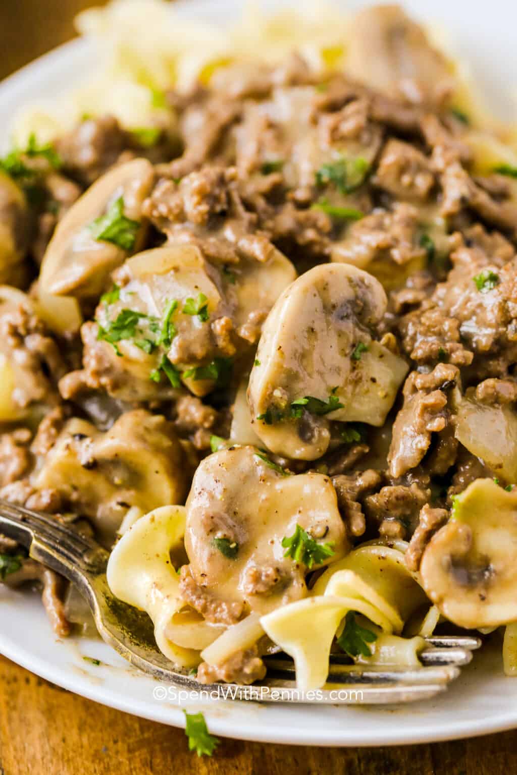 Ground Beef Stroganoff (Hamburger) Spend With Pennies