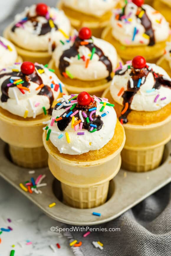 Ice Cream Cone Cupcakes