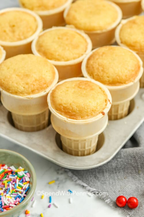 Ice Cream Cone Cupcakes Spend With Pennies