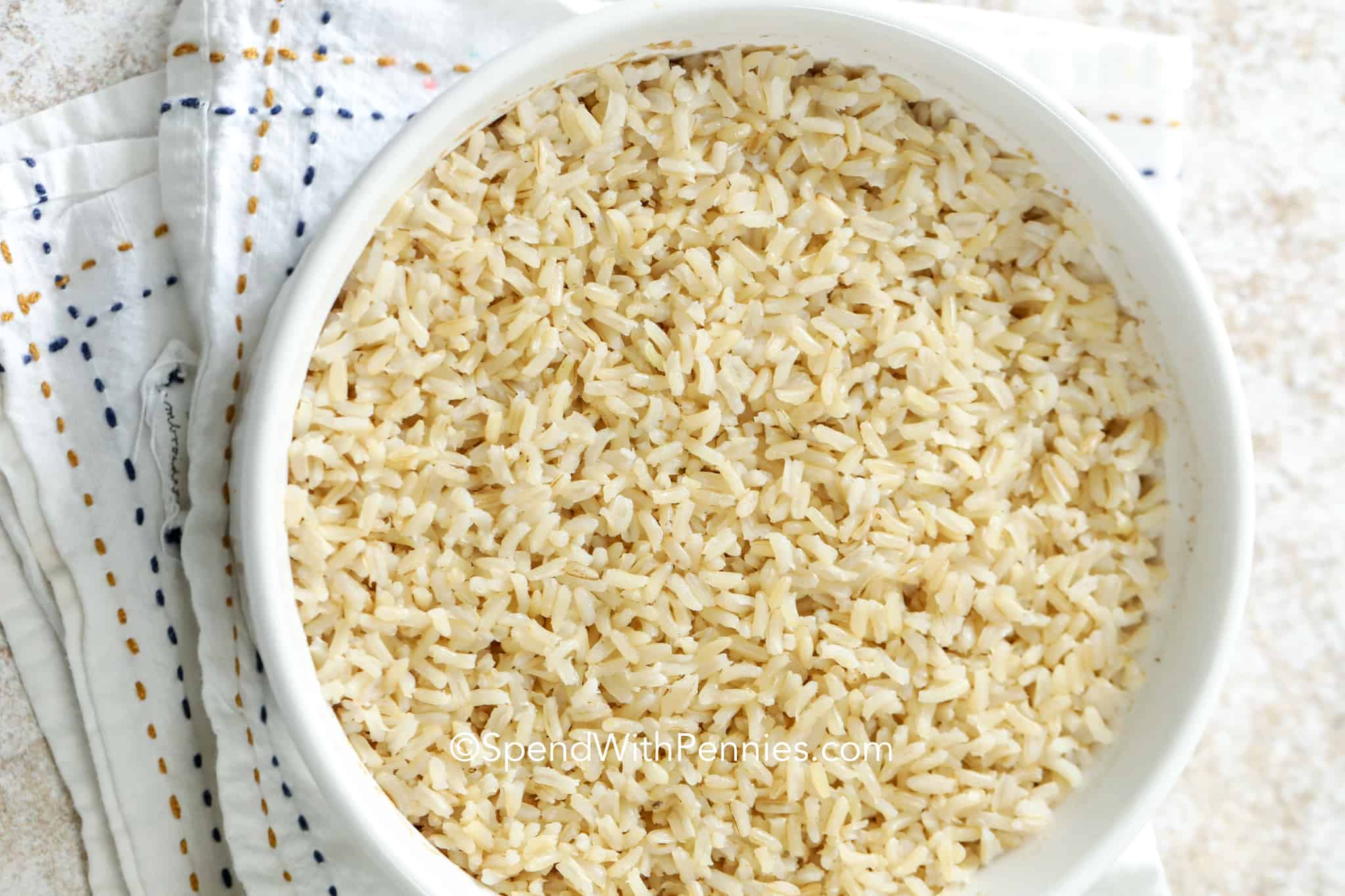 How to Cook Brown Rice {Oven or Stove}