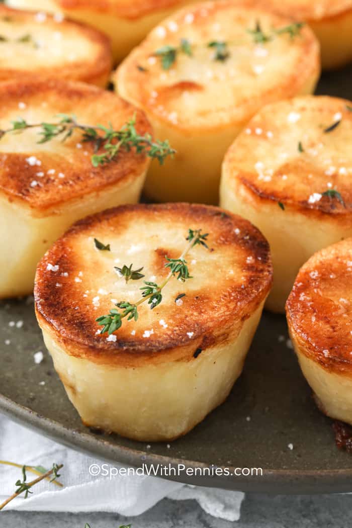 Fondant Potatoes Oven Baked Spend With Pennies