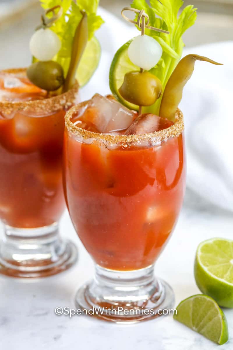 Bloody Mary Tomato Shot Glasses Cocktail Recipe