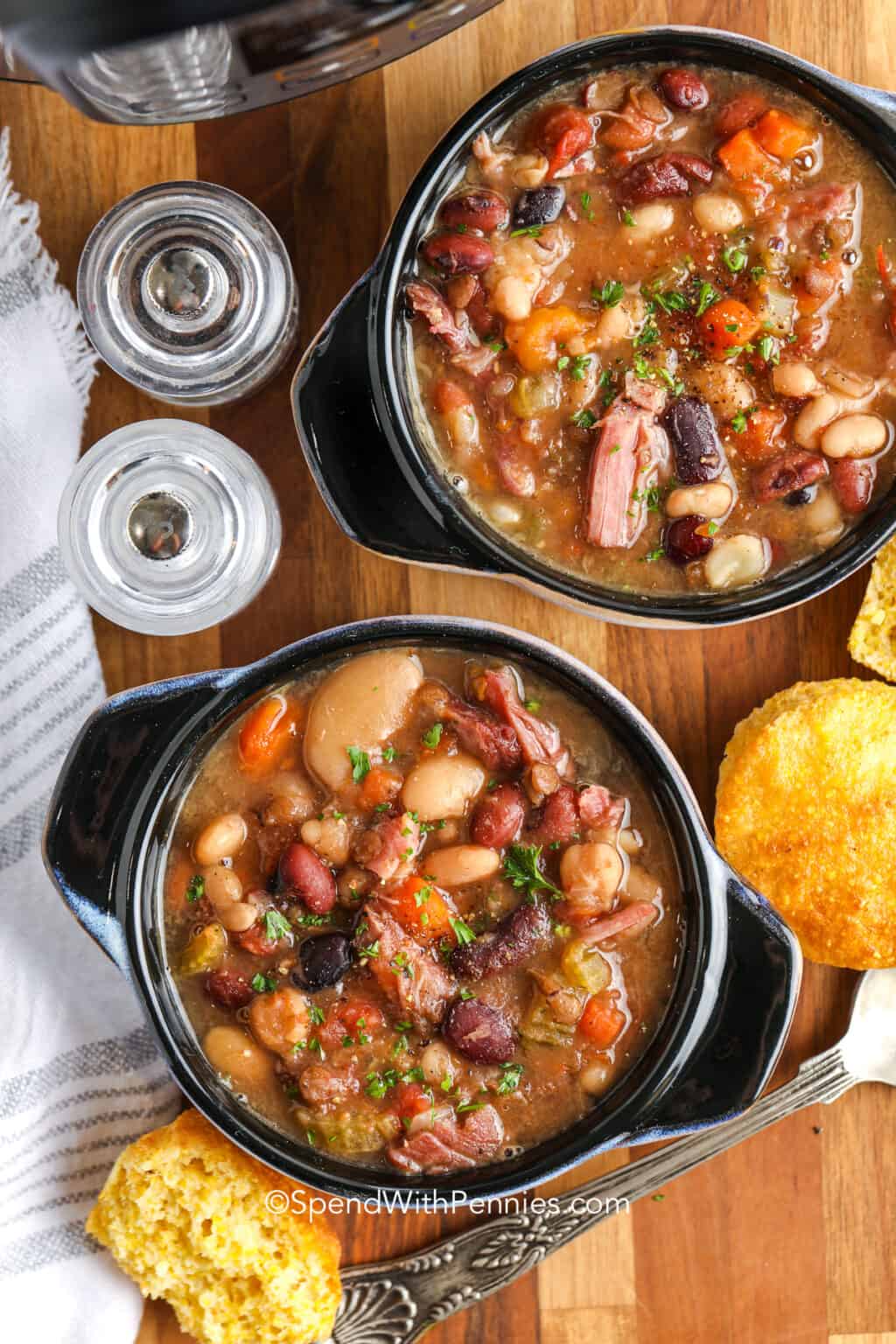 Instant Pot Ham and Bean Soup Spend With Pennies