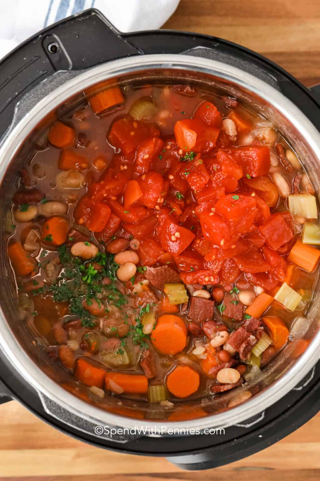 Instant Pot Ham and Bean Soup Spend With Pennies