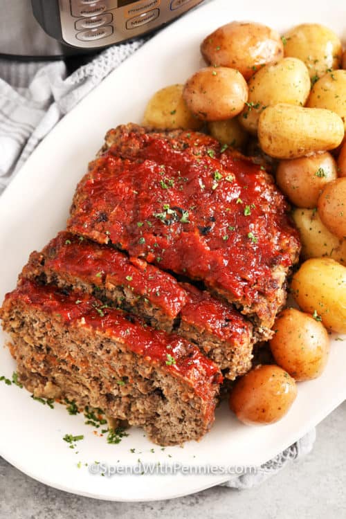 Instant Pot Meatloaf {Ready in under an hour!} Spend With Pennies