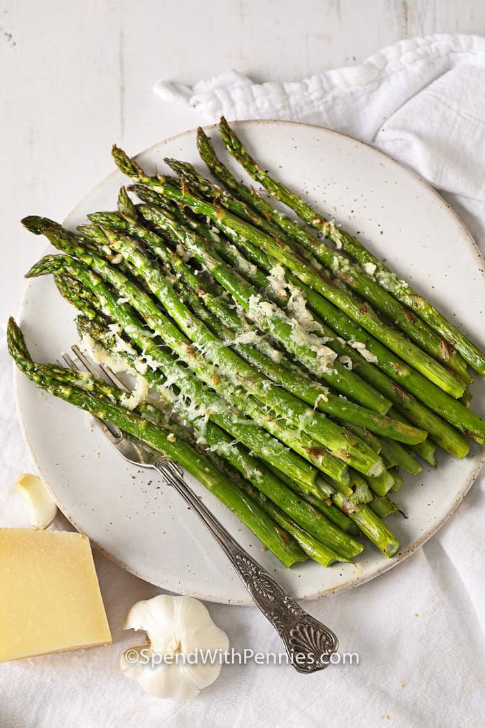 Roasted Parmesan Asparagus 4 Ingredients Spend With Pennies