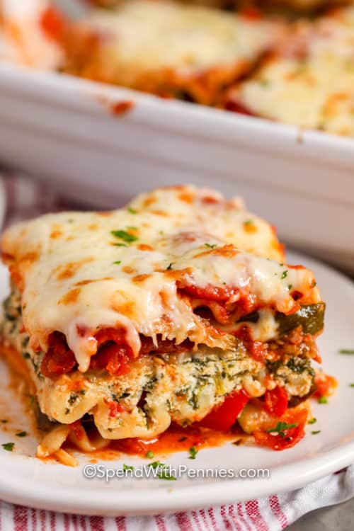Roasted Vegetable Lasagna {Easy, Cheesy, Delicious!} Spend With Pennies