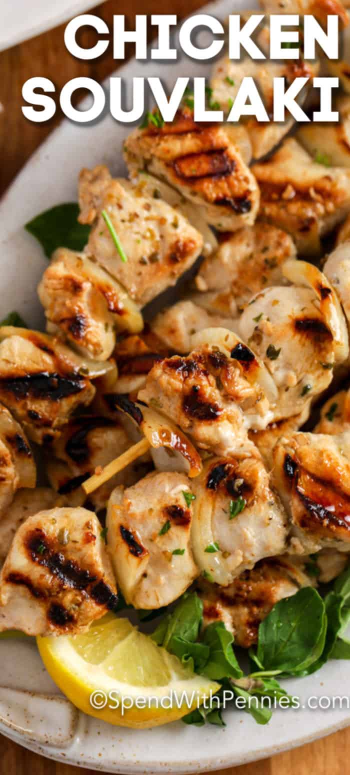 Chicken Souvlaki With Homemade Marinade Spend With Pennies