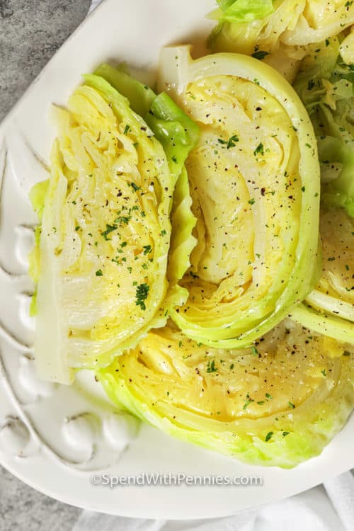 Boiled Cabbage {Ready in Under 15 Mins!} Spend With Pennies