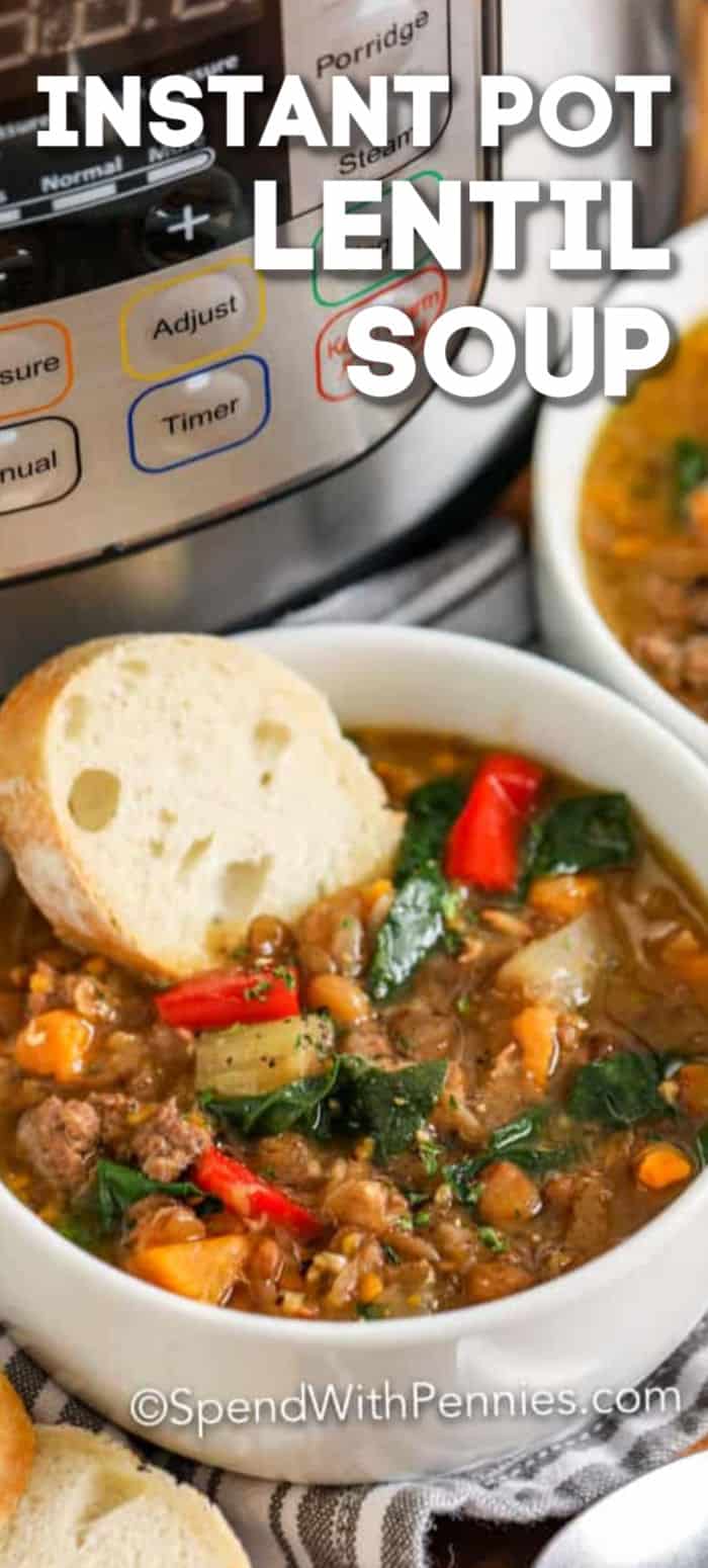 Instant Pot Lentil Soup {Easy & Hearty!} Spend With Pennies