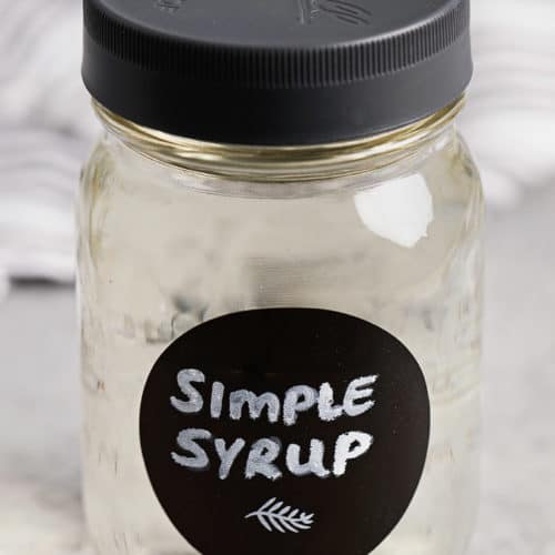 Simple Syrup in a jar