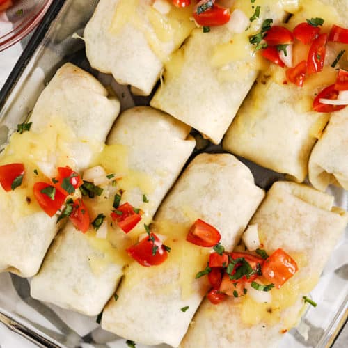 Bean Burritos with tomatoes