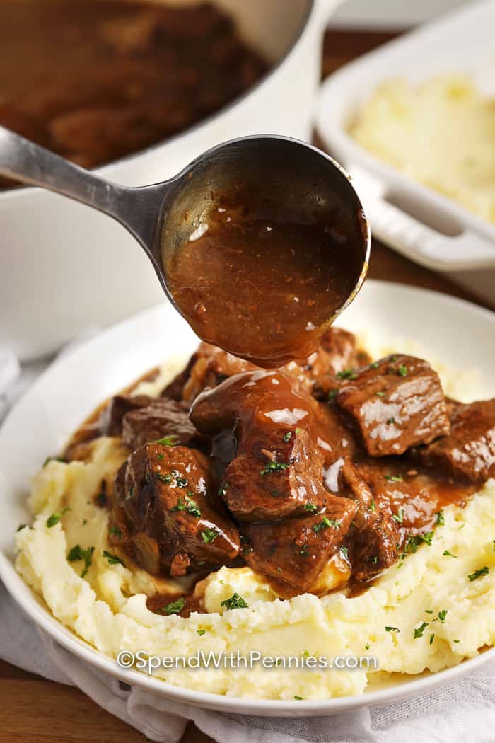 Beef Tips & Gravy with extra gravy