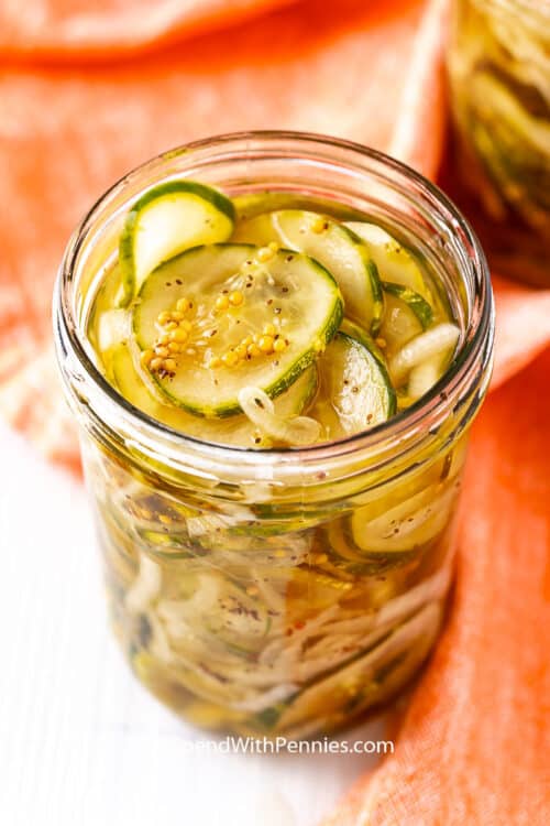 Refrigerator Bread and Butter Pickles Spend With Pennies