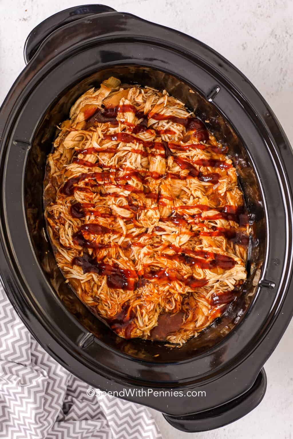 Crock Pot BBQ Chicken {Easy Sandwiches} Spend With Pennies