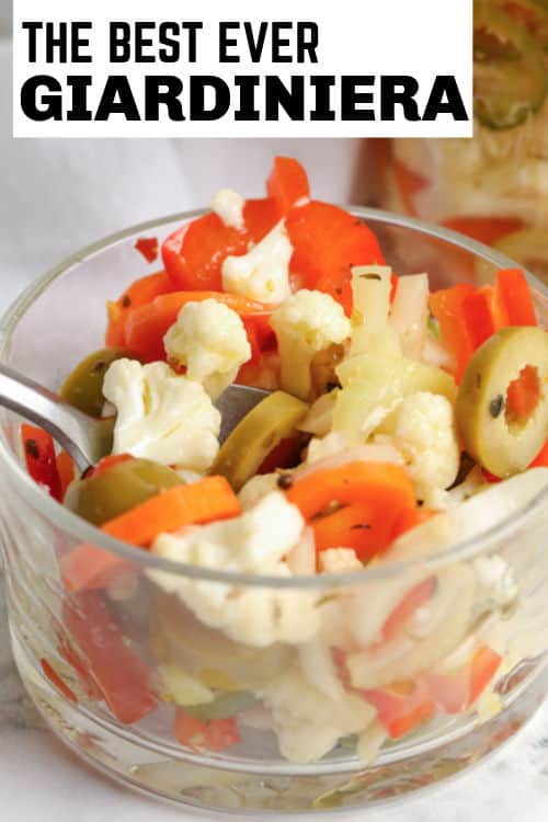 Giardiniera (Pickled Vegetables) - Spend With Pennies