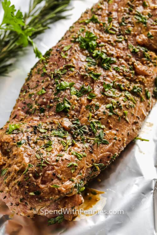 Herb Crusted Pork Tenderloin (So Juicy & Tender!) Spend With Pennies