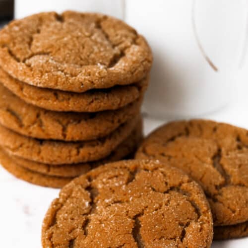 stack of Molasses Cookies