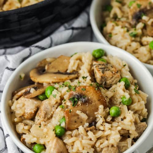 Chicken and Rice in bowls