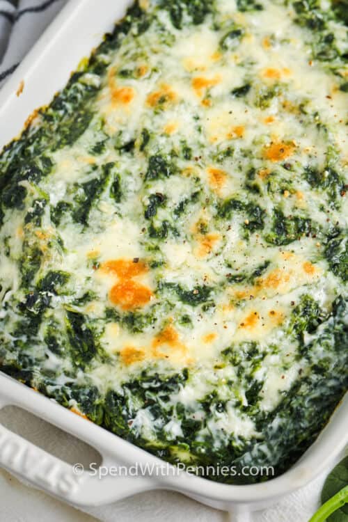 Spinach Gratin (Use Frozen or Fresh Spinach!) Spend With Pennies