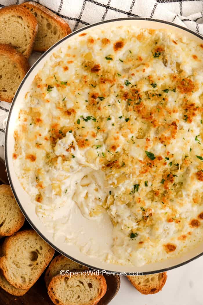 Parmesan Artichoke Dip Spend With Pennies